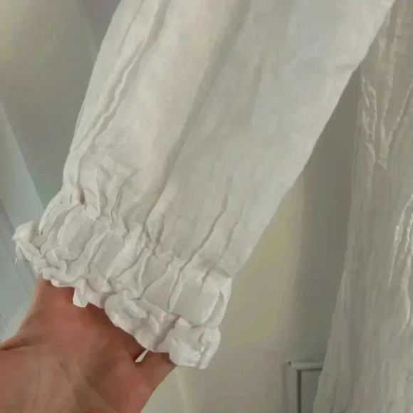 Sunday Saint Tropez NOELIE LINEN DRESS WHITE - Picture 6 of 7